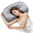 thumbnail image 1 of COOKCOK Ergonomic Cervical Memory Foam Pillow for Neck Pain Relief, Cooling Shell Cloud Bed Pillow for Side Back Sleepers, Grey, 1 of 7