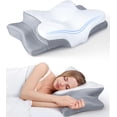 thumbnail image 1 of COOKCOK Pain Relief Cooling Pillow for Neck Support, Adjustable Cervical Pillow Cozy Sleeping, Odorless Ergonomic Contour Memory Foam Pillows, Orthopedic Bed Pillow for Side Back Stomach Sleeper, 1 of 7