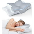 thumbnail image 1 of COOKCOK Pain Relief Cooling Pillow for Neck Support, Adjustable Cervical Pillow Cozy Sleeping, Odorless Ergonomic Contour Memory Foam Pillows, Orthopedic Bed Pillow for Side Back Stomach Sleeper, 1 of 7