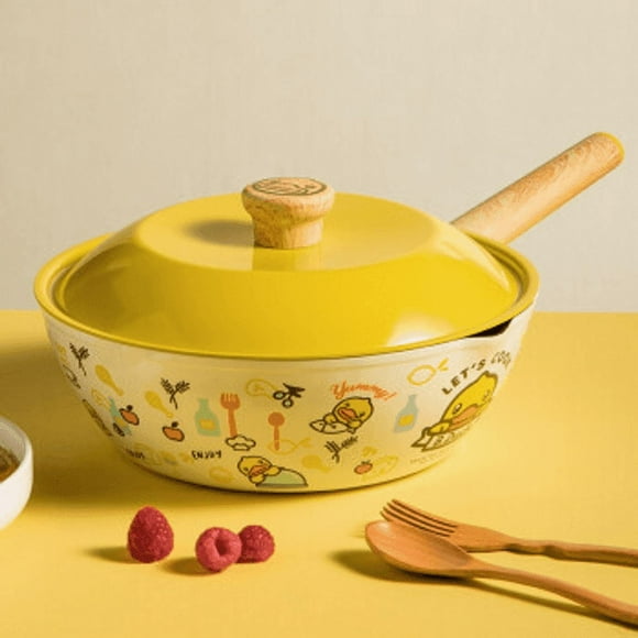 COOKER KING x B.DUCK Non-Stick Wok Multifunctional with Ceramic Lid 30cm