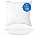 thumbnail image 1 of COOKEY 24 x 24 Throw Pillow Inserts(Set of 2),Indoor White Square Decorative Pillows for Couch & Bed, 1 of 12