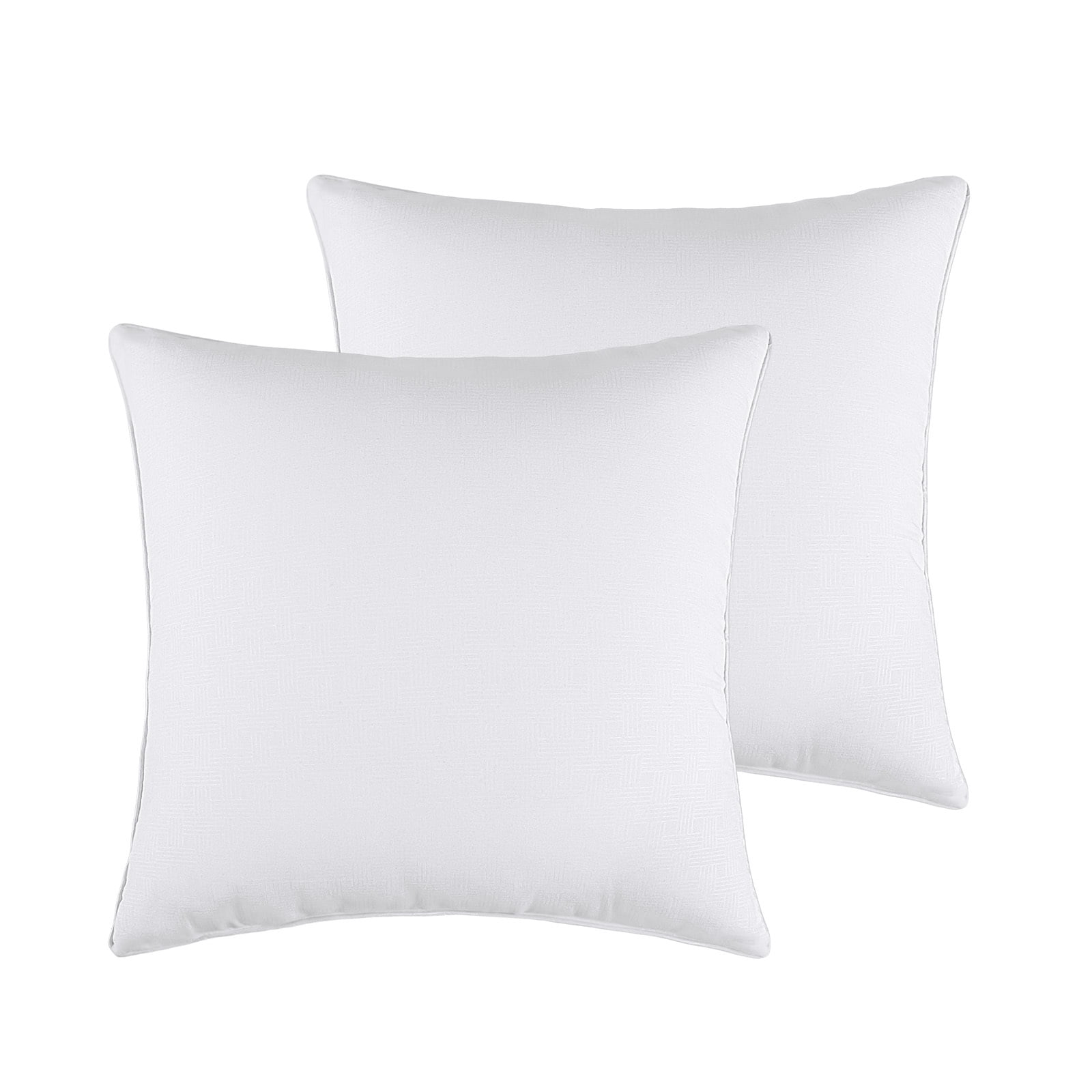 COOKEY Adult Throw Pillow Inserts 20" x 20" Set of 2, White Square