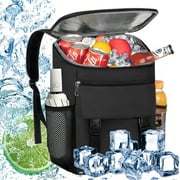 COOKEY  Cooler Backpack Insulated Leak Proof 30 Cans for Men Women,Waterproof Soft Cooler Bag，Lightweight Ice Chest Lunch Backpack for Beach Camping Picnic Travel Worksite Fishing