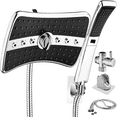 thumbnail image 1 of COOKEY Dual Shower Head with Handheld Combo,Detachable High Pressure Rain Shower Head with 60" Stainless Steel Hose,Chrome, 1 of 10