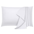 thumbnail image 1 of COOKEY Queen Pillowcases 2 Pack,Super Soft Brushed Microfiber Pillow Cover with Envelope Closure,20''x30'',White, 1 of 7