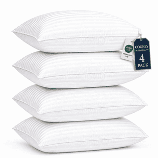 COOKEY Pillow for Bed Standard Size Set of 4 ,Down Alternative Pillows for Sleeping 20x26inch, Luxury Hotel Pillow for Back,Stomach or Side Sleeper