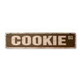 thumbnail image 1 of COOKIE Vintage Plastic Street Sign bakery pastry sweets chocolate chips | Indoor/Outdoor |  36" Wide, 1 of 4
