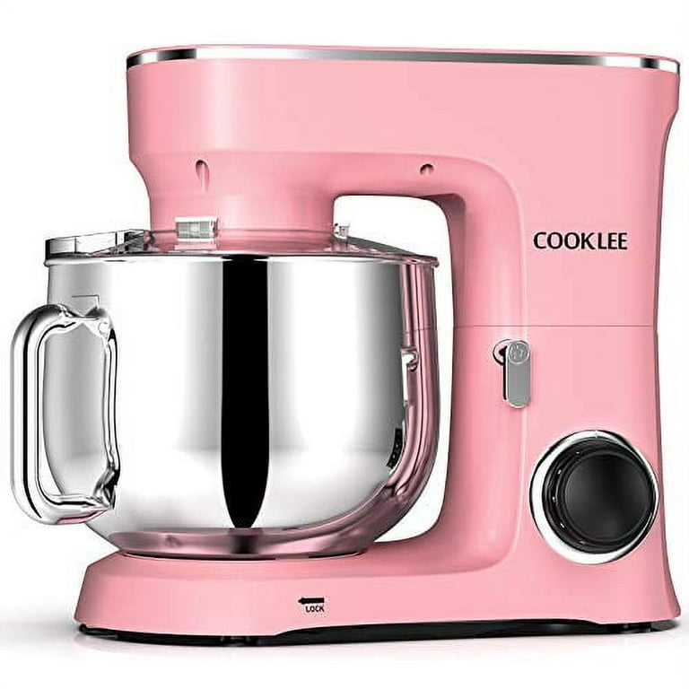 VIVOHOME 650-Watt 6 qt. 6-Speed Pink Tilt-Head Kitchen Stand Mixer Wit