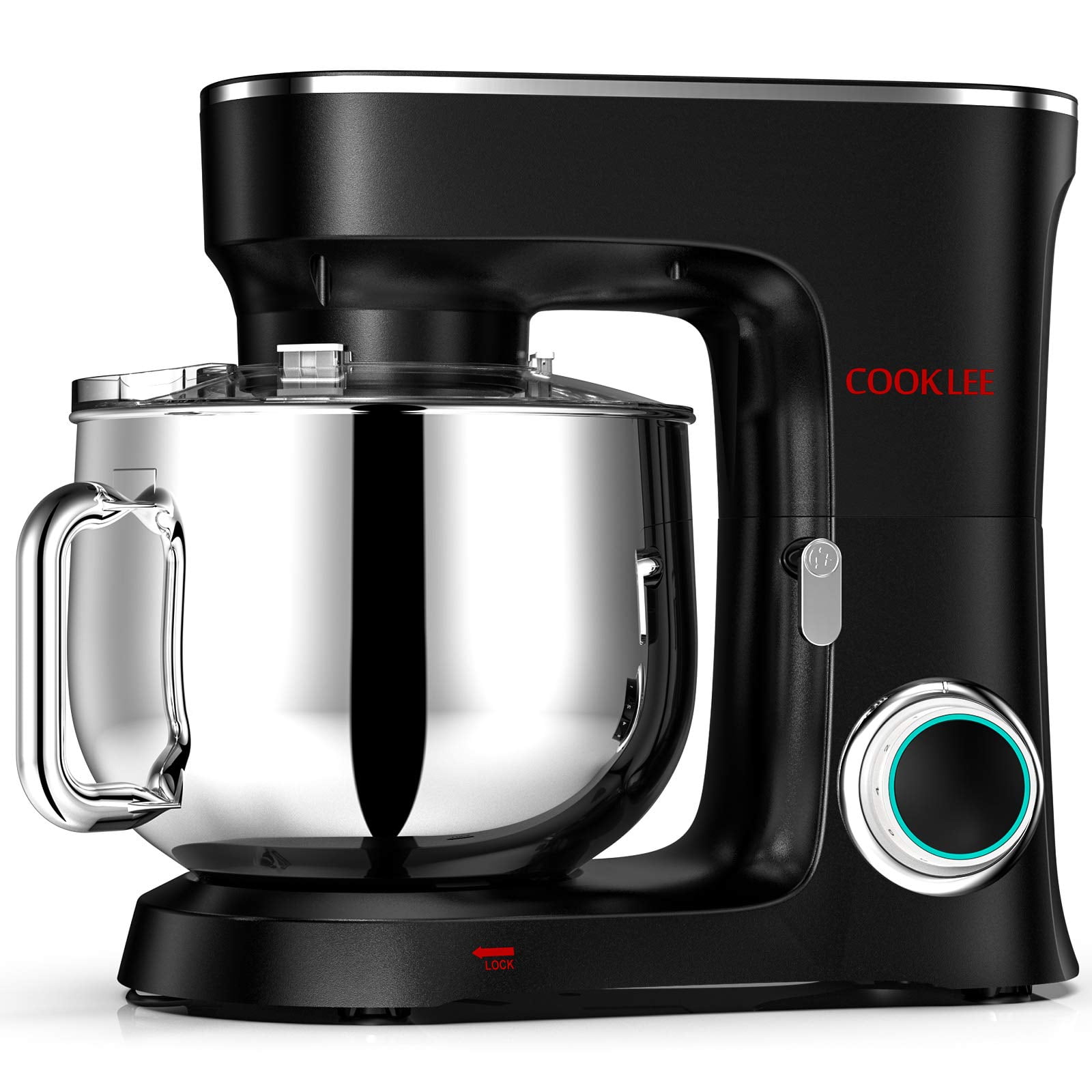 COOKLEE Big Food Stand Mixer, 9.5 Qt 660W 10-Speed Electric