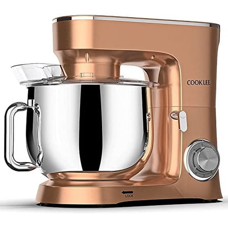 COOKLEE Stand Mixer, 9.5 Qt. 660W 10-Speed for Most Home Cooks, SM-1551, Champagne