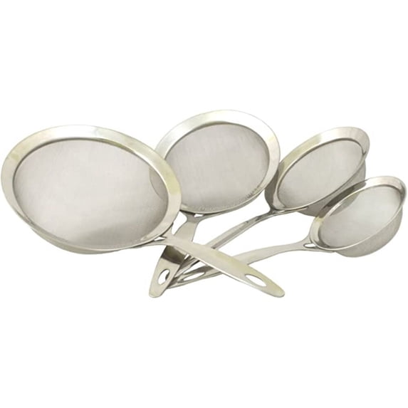 COOKPRO 759 STAINLESS STEEL 4PC STRAINER SET 4INCH 4.74INCH