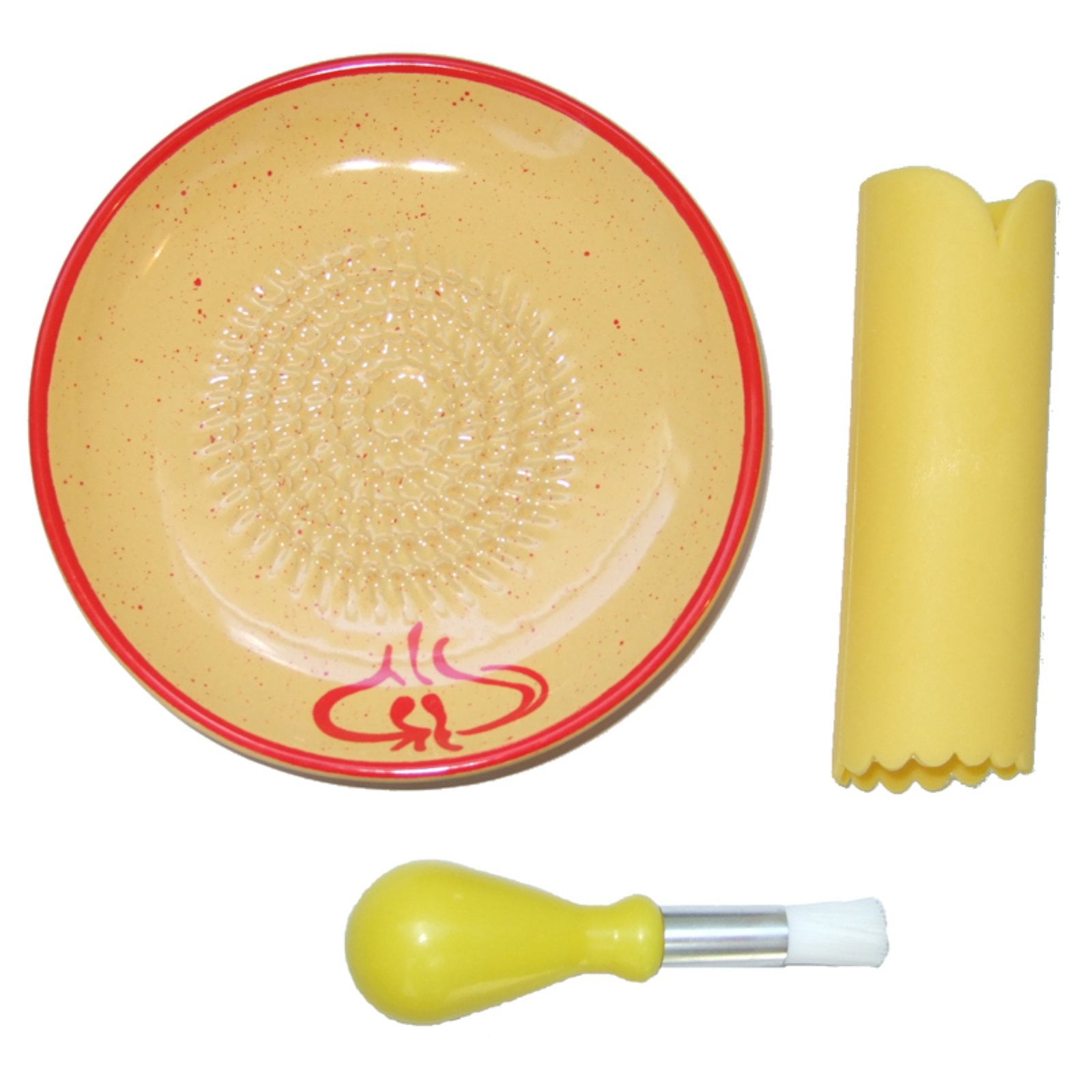 Citrus Ceramic Garlic Grater Plate and Bowls 3 sizes – Good Great Grater