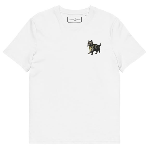 COOL CAT ACTUAL LIFE ORGANIC COTTON EMBROIDERED T-SHIRT White - 2XL