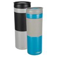 thumbnail image 1 of COOL GEAR 2 Pack 20oz Amelia Coffee Travel Mug with Spill Resistant Slider Lid - Blue/Black, 1 of 9