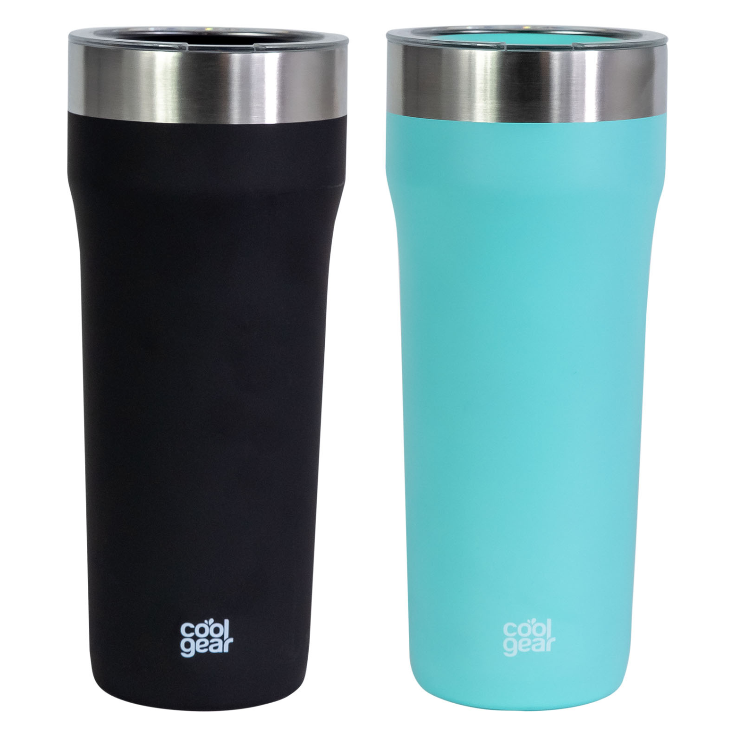 COOL GEAR 2-Pack 30 Ounce Eclipse Stainless Steel Tumbler | Slide & Sip Lid - image 1 of 1