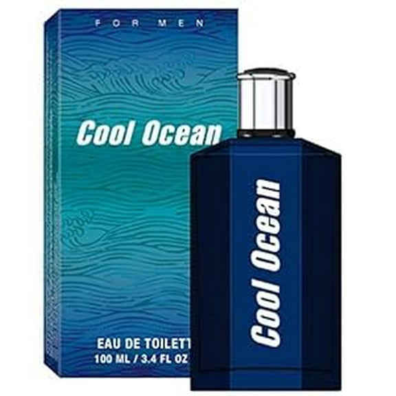 COOL OCEAN Eau de Toilette for Men, 3.4 fl oz, Fresh Aquatic Spray