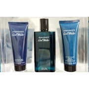 COOL WATER by Davidoff EDT SPRAY 4.2 OZ & AFTERSHAVE BALM 2.5 OZ & SHOWER GEL 2.5 OZ