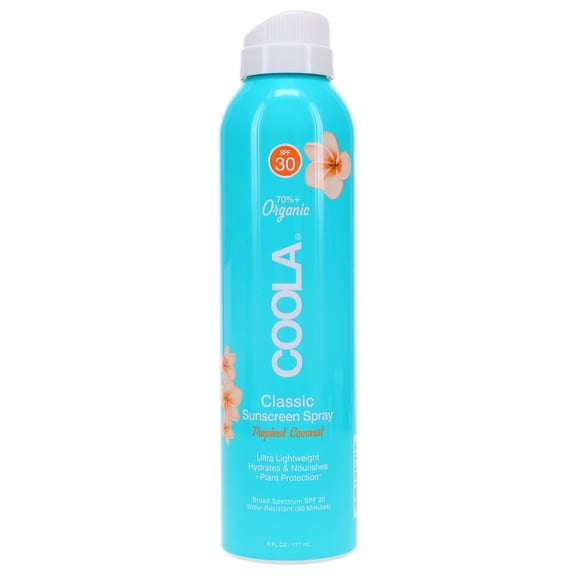 Coola Classic Sunscreen Spray Tropical Coconut SPF 30 6 oz