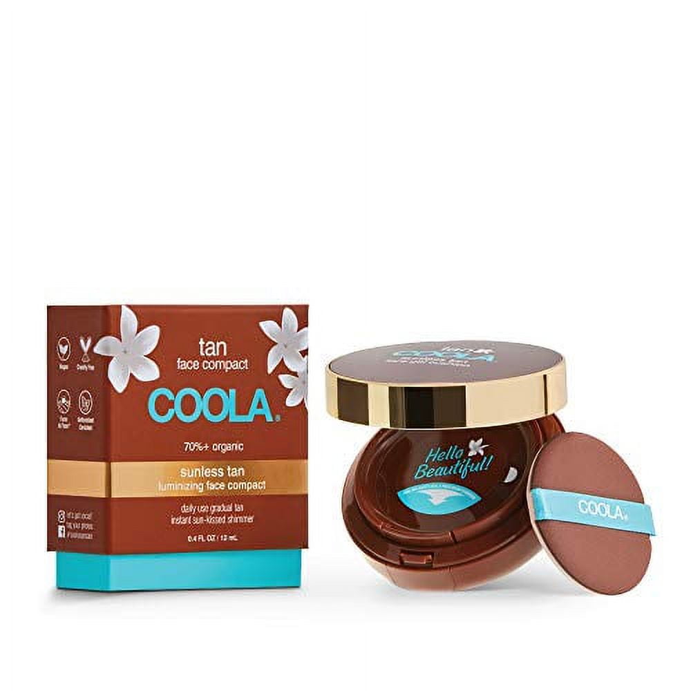 COOLA Organic Sunless Tanner Gel, Self Tan Luminizing Face Compact