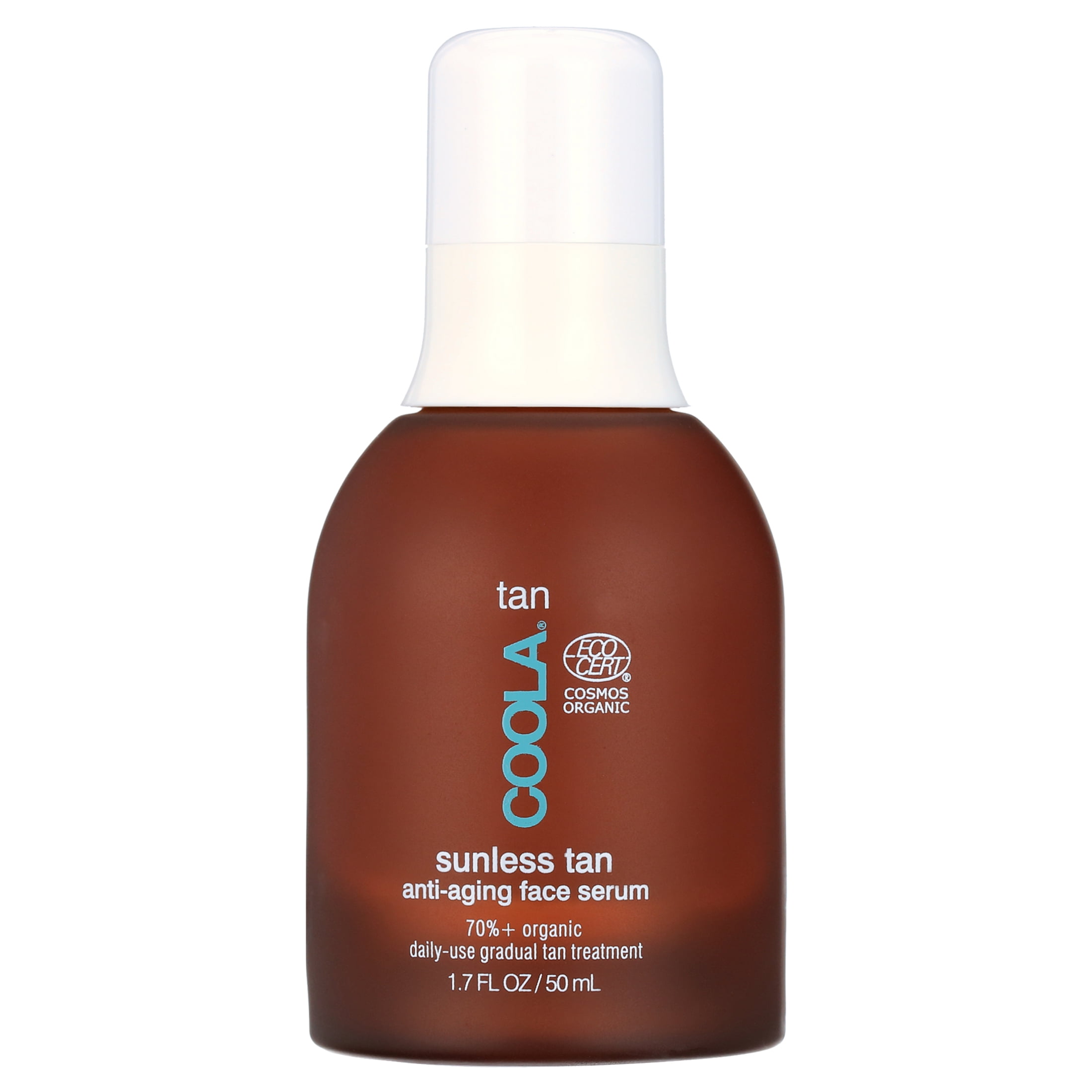 COOLA Organic Sunless Tanner Serum, Self Tan Face Serum for Anti-Aging and Skin Care, Pia Colada, 1.7 fl oz