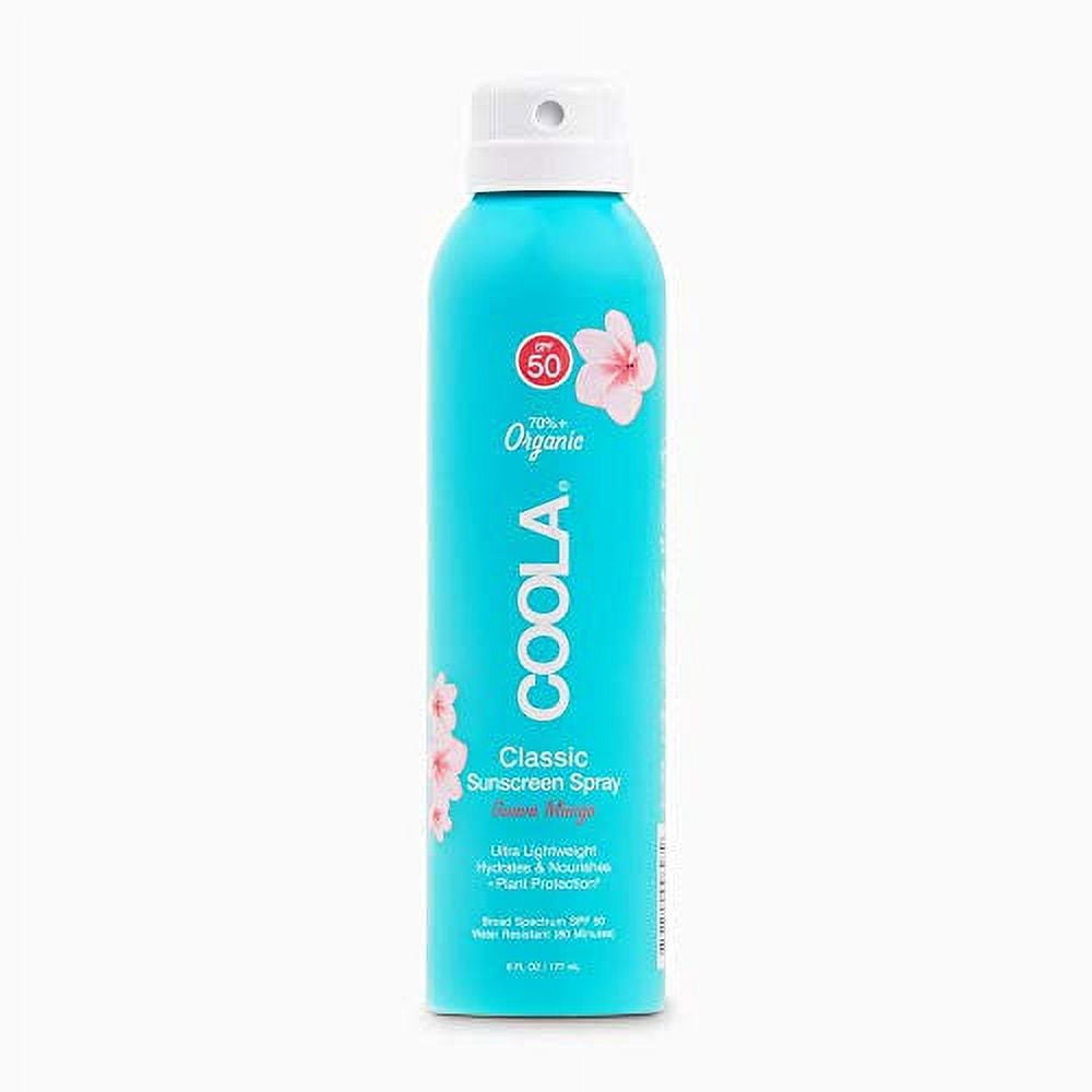 COOLA Organic Sunscreen SPF 50 Sunblock Spray, Dermatologist Tested