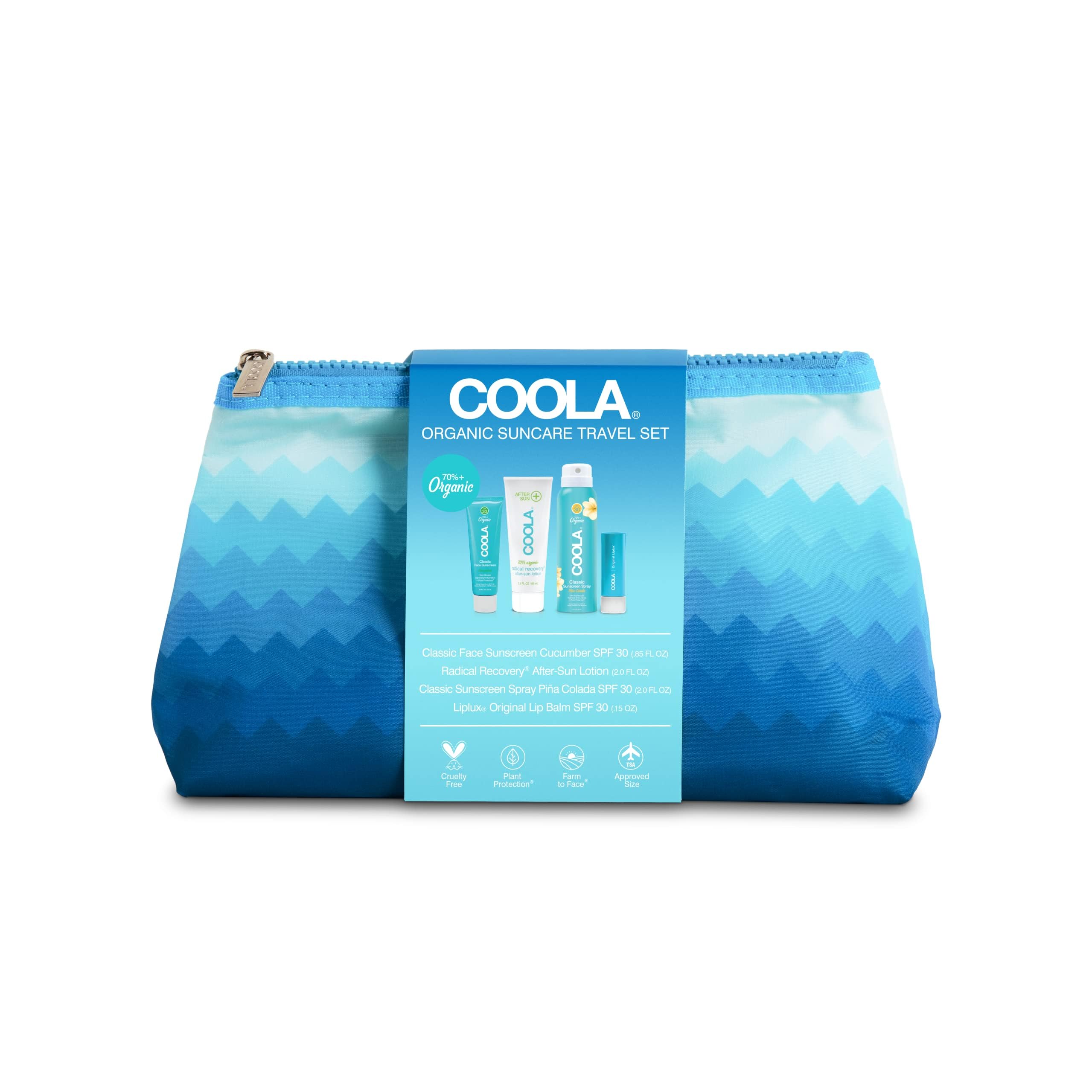 COOLA Organic Sunscreen and Lip Balm SPF 30 Sun Protection Kit