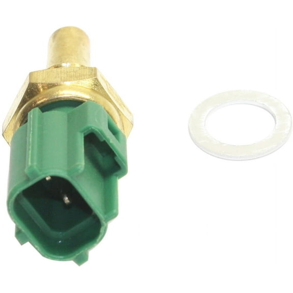 COOLANT TEMPERATURE SENSOR Compatible with MAZDA 3 11-17/CX-5 13-14 , Brass, 2 Male Terminals, Blade Type