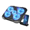 thumbnail image 1 of COOLCOLD Laptop Cooling Pad 5 Big Fans for 10-15.6 In Gaming Notebook Cooler,with 5 Height Adjustable, 2 Usb Ports, 1 of 6