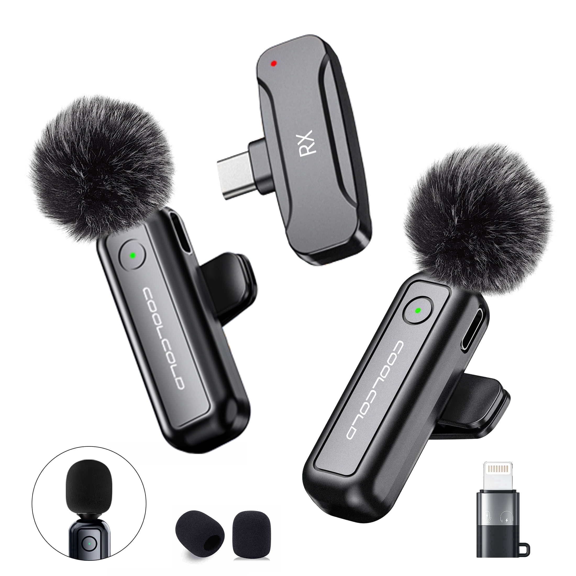 COOLCOLD MicrophoneWK1 for Computer, Gaming, Streaming, Recording & Podcasts - AI Noise Cancellation + Cardioid Sound - Black