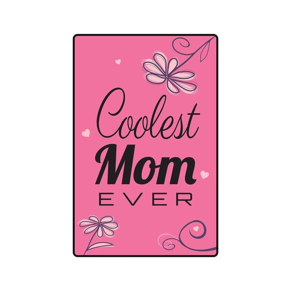 COOLEST MOM EVER Decal parent child family recognition award | Indoor/Outdoor | 7" Tall
