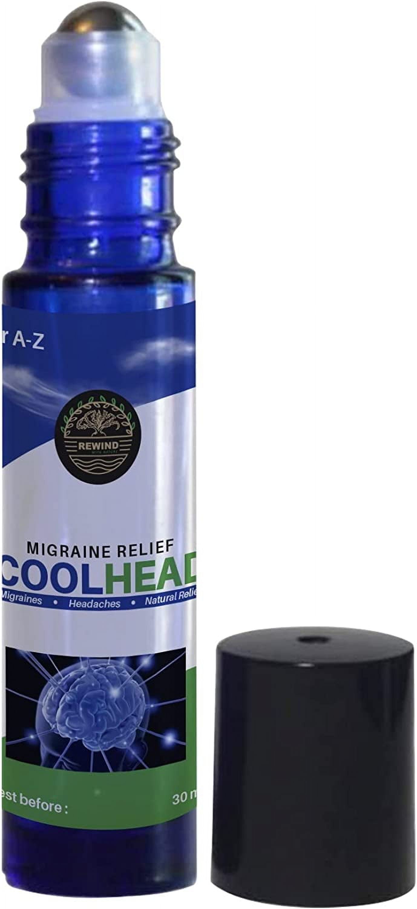 COOLHEAD Migraine Relief Essential Oil Rollon, Headache Relief