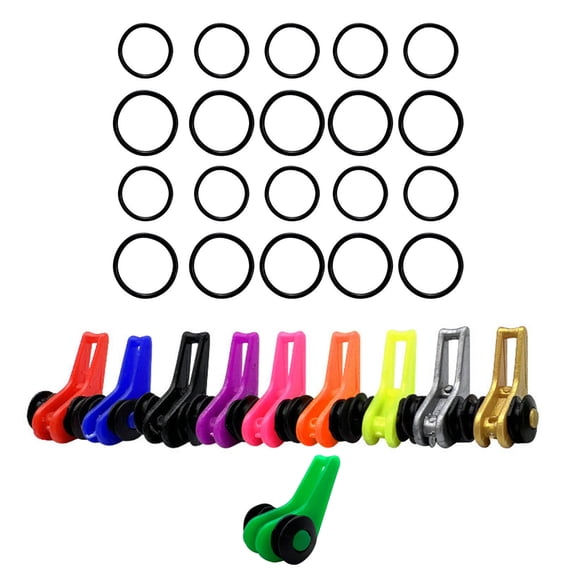 COOLHOOD 10Pcs/set Fishing Rod Hook Keeper, Fishing Lures Baits Holder Fishing Rod Hook Keeper Fishing Accessories Tackle Tool