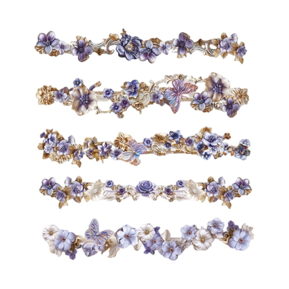 COOLHOOD 10Pieces Flower Border Sticker Scrapbooking Decorative Sticker for Scrapbooking Planner Journal Photo Frame Card Making