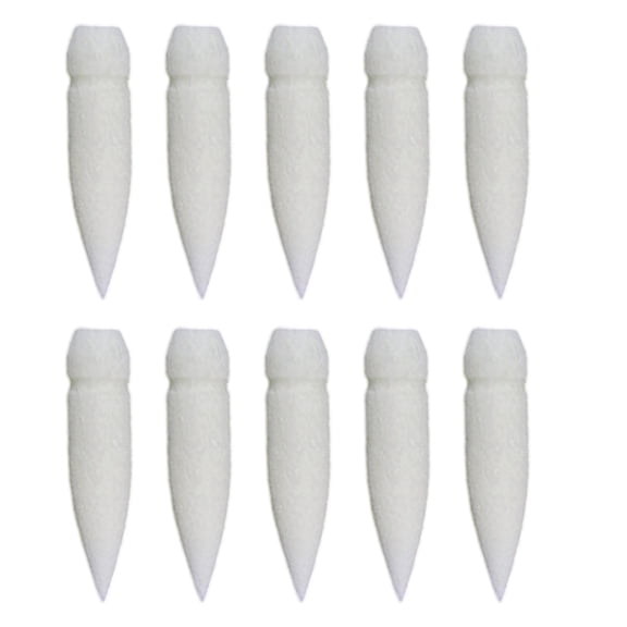 COOLHOOD 10Pieces Replaceable Brush Tip for Liquid Acrylic Marker Soft Nylon Bristles Brush Tip Acrylic Paint Pen Replacement Tip