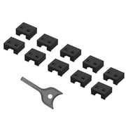 COOLHOOD 10pc USB Port Blockers With Key Lock Secure Data and Protect Against With Removable USB A Lock for PC Laptop