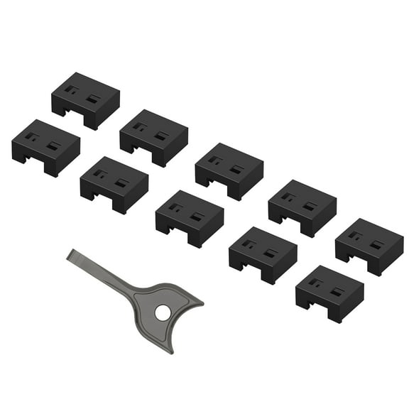 COOLHOOD 10pc USB Port Blockers With Key Lock Secure Data and Protect Against With Removable USB A Lock for PC Laptop