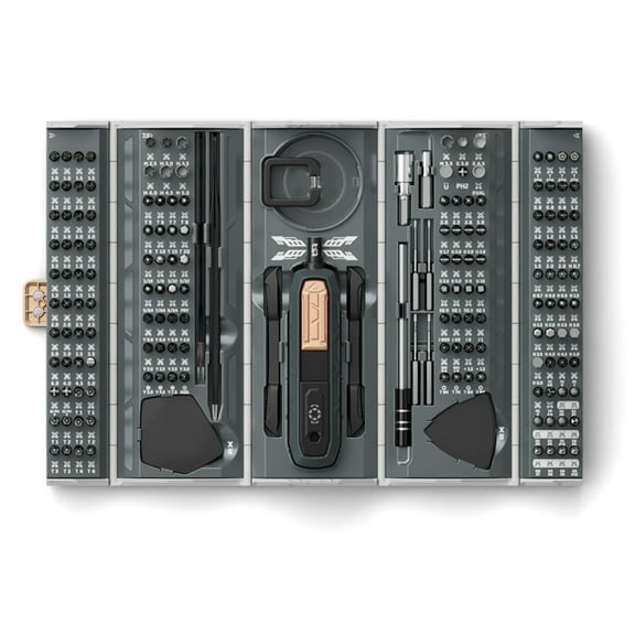 COOLHOOD 180 in 1 Precisely Screwdriver Set Magnetic for Computer PC Laptop Tablet Game Console Computer PC Laptop Tablet