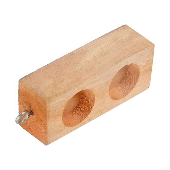 COOLHOOD 2 Holes 6 Holes Friction Block Physics Experiment Equipment Physics Teaching Tool Wood Block with Hook Easy to Use