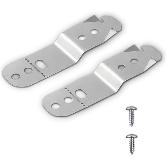 COOLHOOD 2 Pack Heavy Duty Iron Dishwasher Mounting Brackets with Resistant Coating Mounting Hardware Easy Installatio