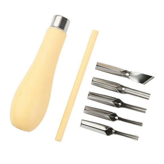 COOLHOOD 2 Set Cutting Tool with Interchangeable Head Cutting Tool Kits Linoleum Cutter Tool for Printmaking Engraving