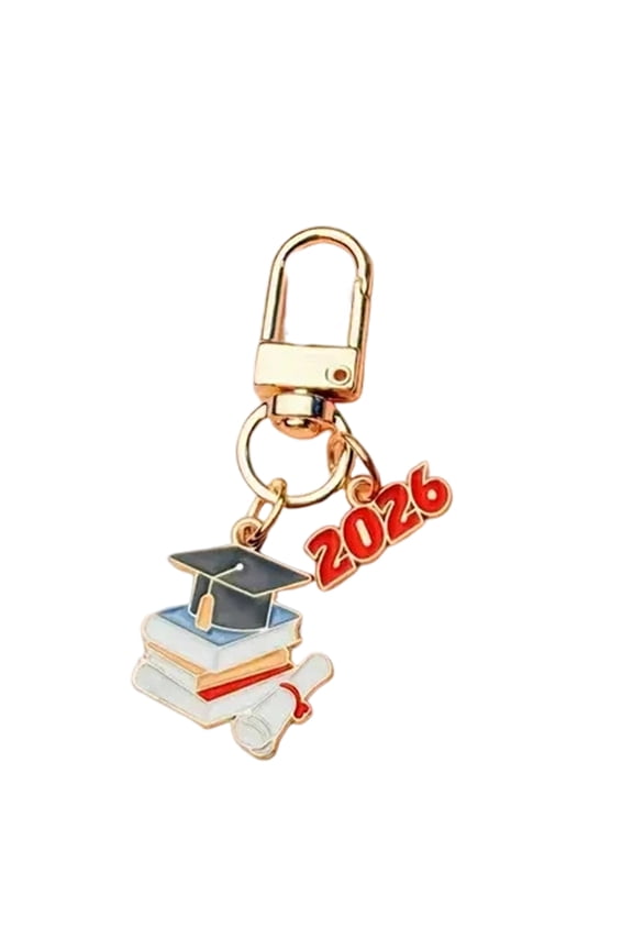 2026 Graduation Keychain Commemorative Cap Diploma Charm Alloy Keepsakes For College University Students