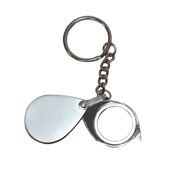 COOLHOOD 20X Small Pocket Glass Folding Glass with Key Chain Apply to Reading, Science,Jewelry