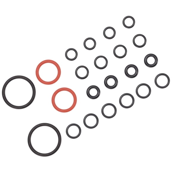 COOLHOOD 24Pieces Premium Coffee Machine Gaskets Set Leakproof Rubber O Rings For Brews Unit Steam Accessories