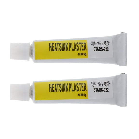 COOLHOOD 2PC Heatsink Thermal Silicone Adhesive Cooling Strong Adhesive Compound for GPU Chip Radiator Cooling