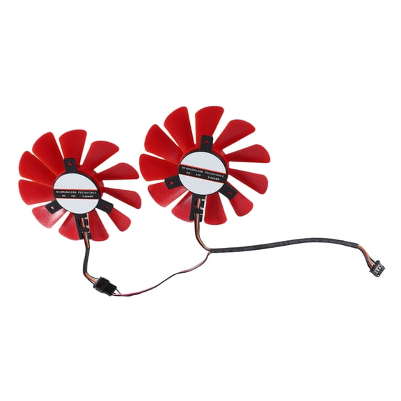COOLHOOD 2PCS PC Cooling Fan With 4Pin Control And LED Lighting 4Pin Connection FDC10U12S9C For Computer Enthusiasts