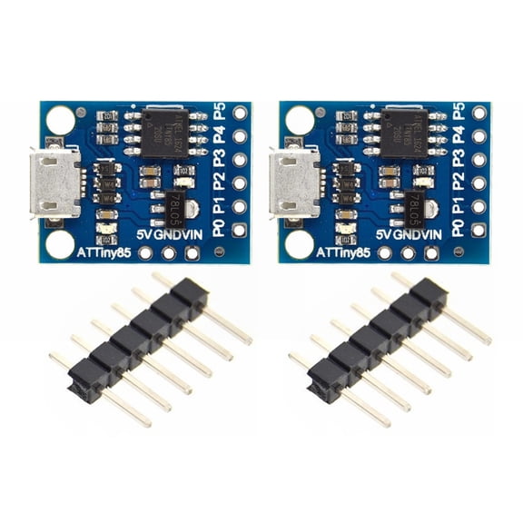 COOLHOOD 2Pcs Digispark Small USB Development Boar USB Development Module For Prototyping and Microcontroller