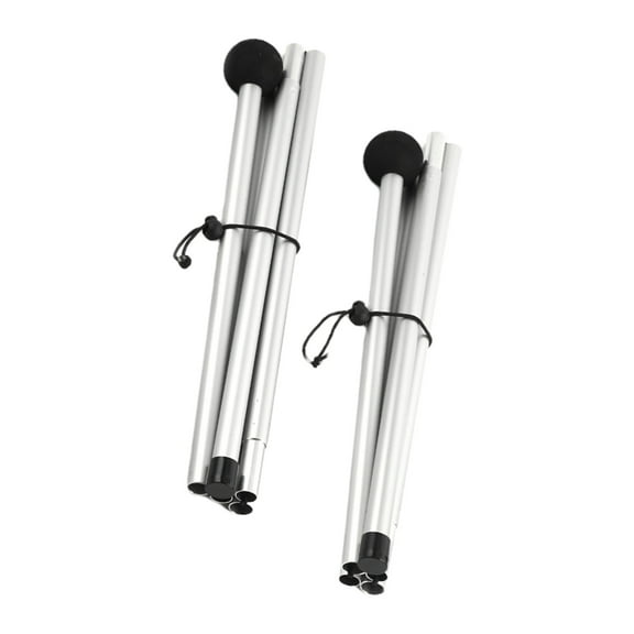 COOLHOOD 2Pcs Folding Beach Tent Poles Light Weight Canopy Poles Adjustable Length Outdoor Awning Poles