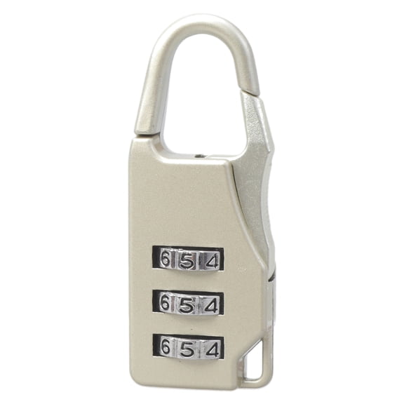 COOLHOOD 3 Digit Code Number Password Lock Combination Padlock Travel Resettable Security Lock for Suitcases and Bag