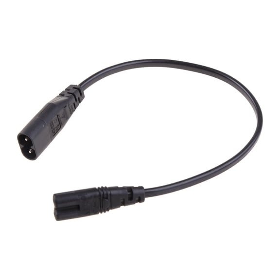 COOLHOOD 320 2-Pin Female To C8 Male Power Adapter Extension Cable 30CM 320 2-Pin Female To C8 Male