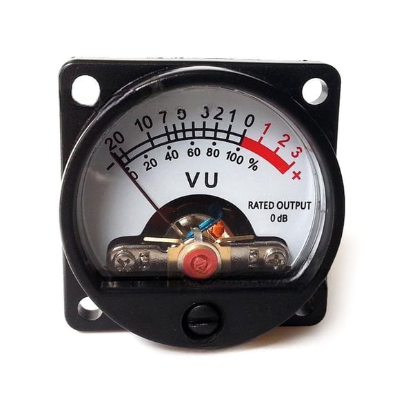 COOLHOOD 34mm Analog Unit Meter 500uA 630Ohm with Backlight, 39 Type 500VU Gauge for Amplifiers